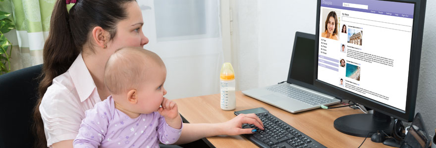 babysitter sur Internet